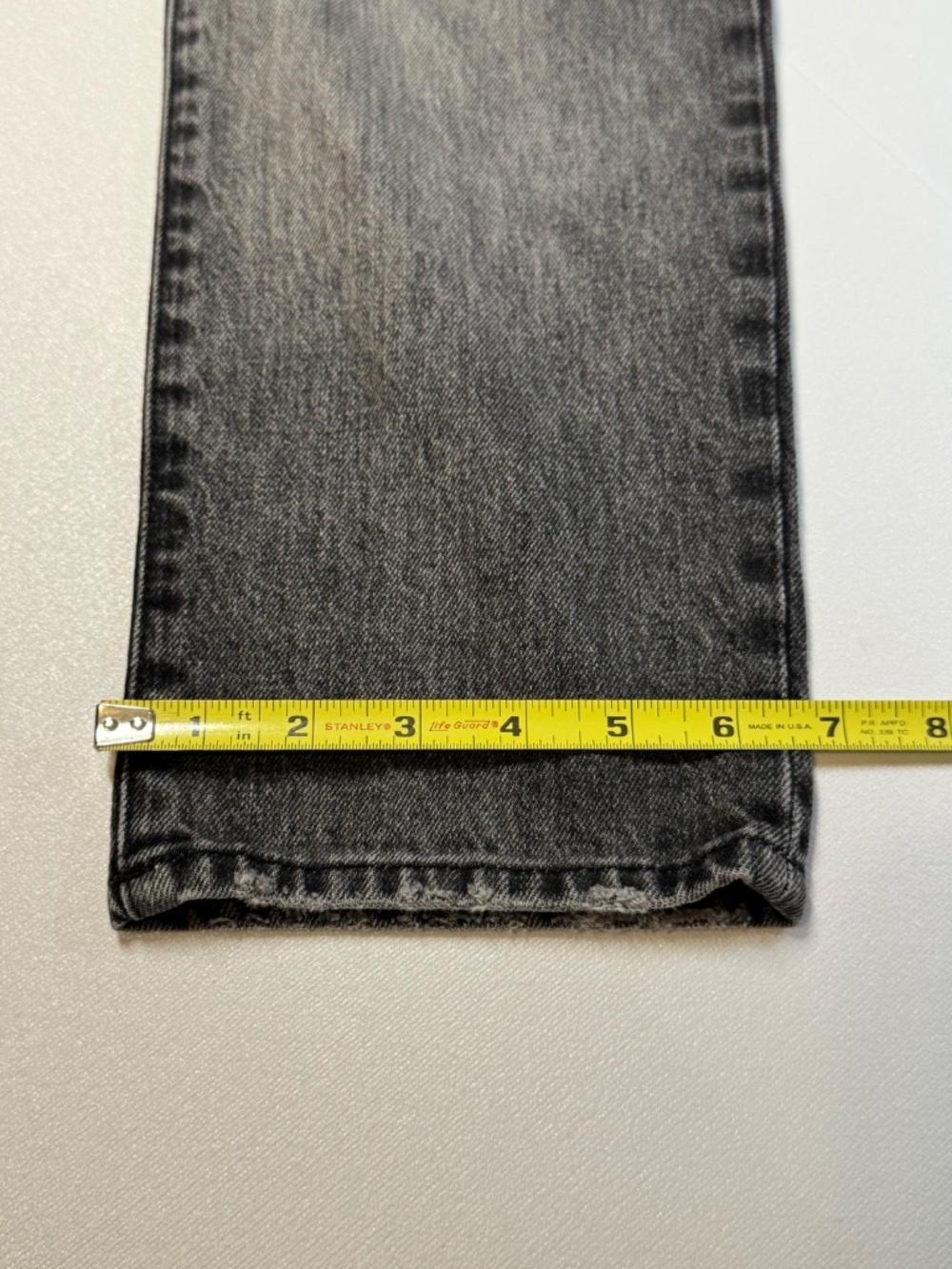 FRAME Le Nouveau Straight Jeans Gray Washed High Rise Size 25 Premium Denim - Picture 12 of 15